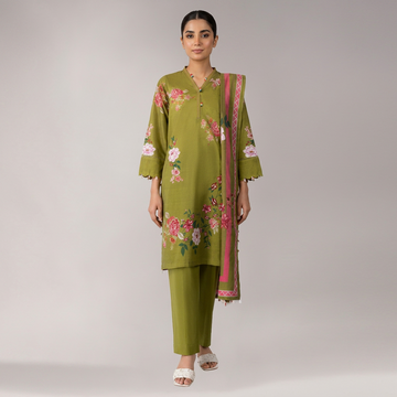 Junaid Jamshed Unstitched 3 Piece Suit Multicolor Lawn Digital Printed - Designcode: 26-3680 Shahana-2 -Collection: Spring Vol 1 2026